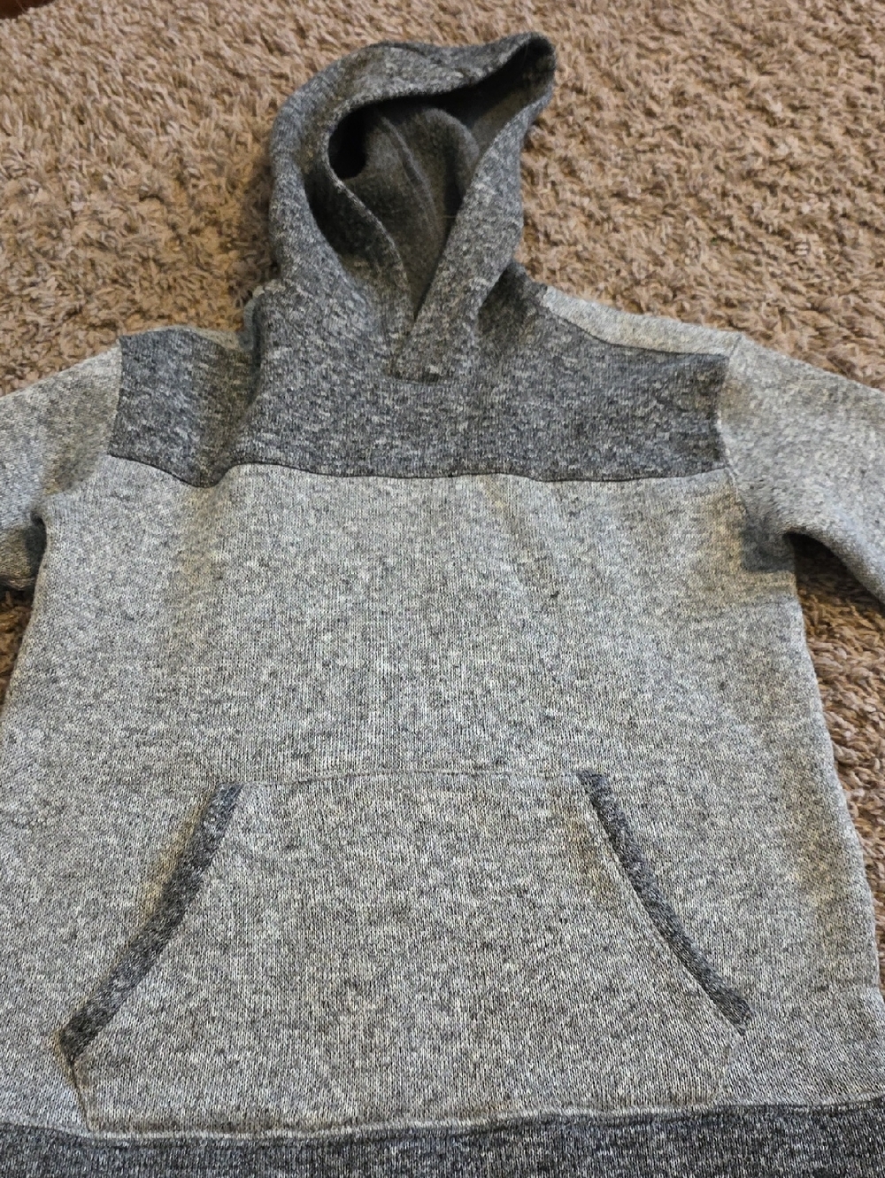 BoysGrey Hooded Knit Sweater